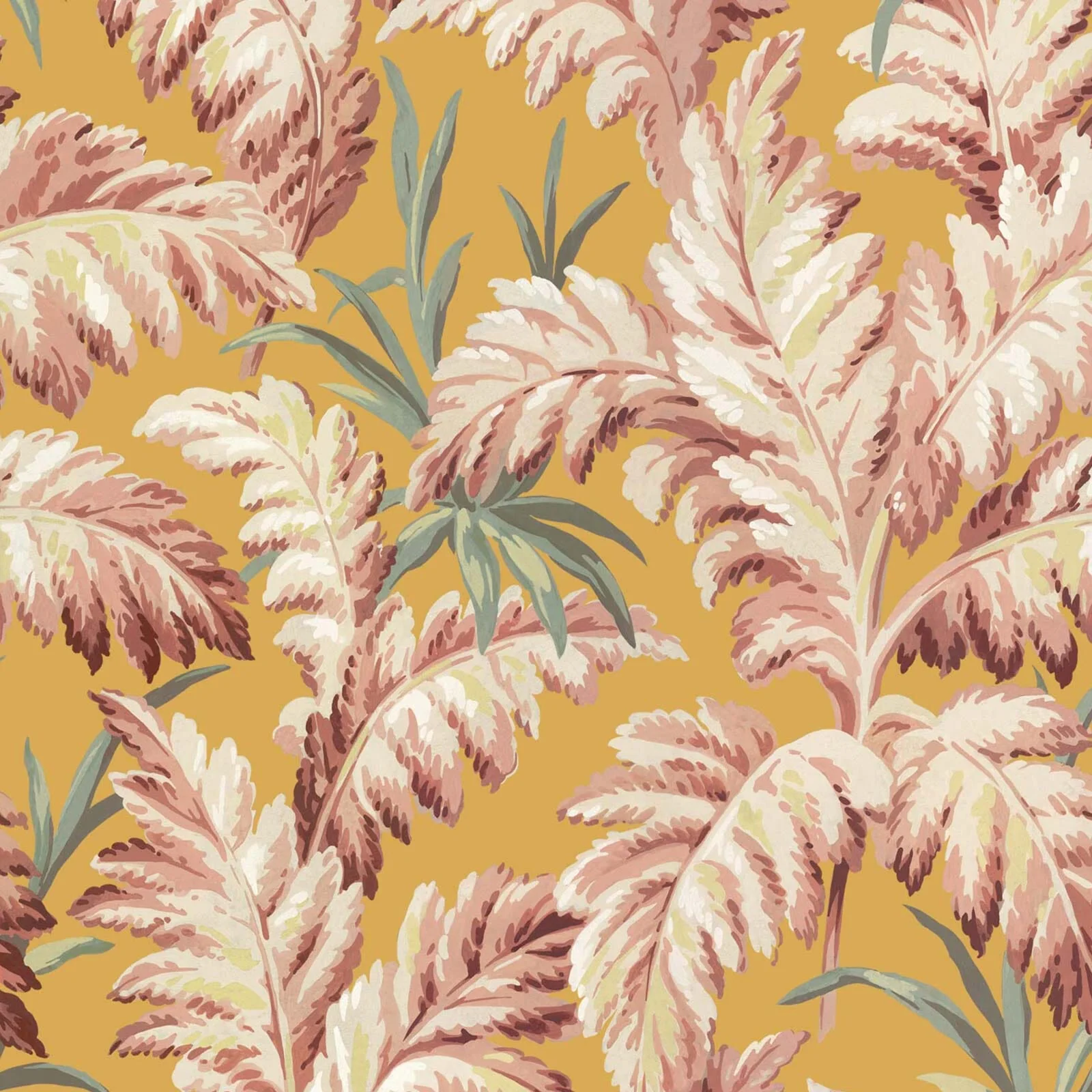 PLUMA Wallpaper - Flaxen Sample