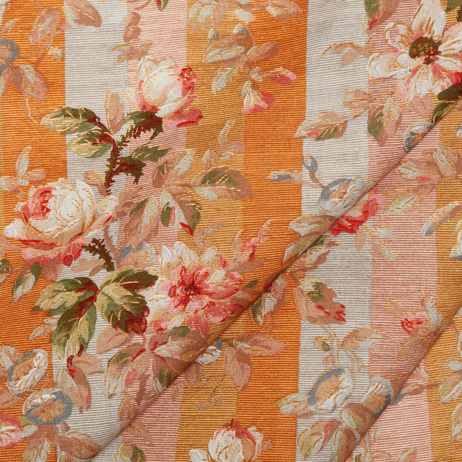 RAINBOW ROSE Cotton Linen Blind - Dusk Stripe - Image 2