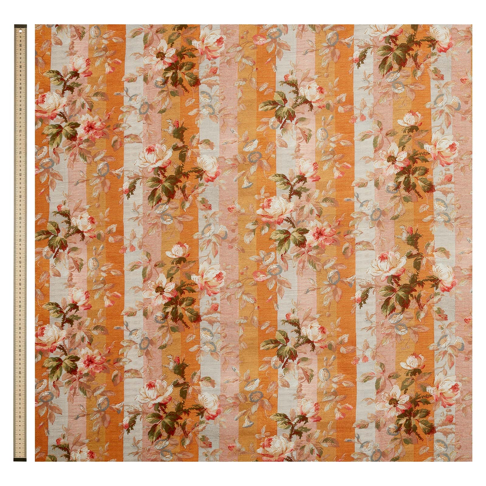 RAINBOW ROSE Cotton Linen Blind - Dusk Stripe - Image 3