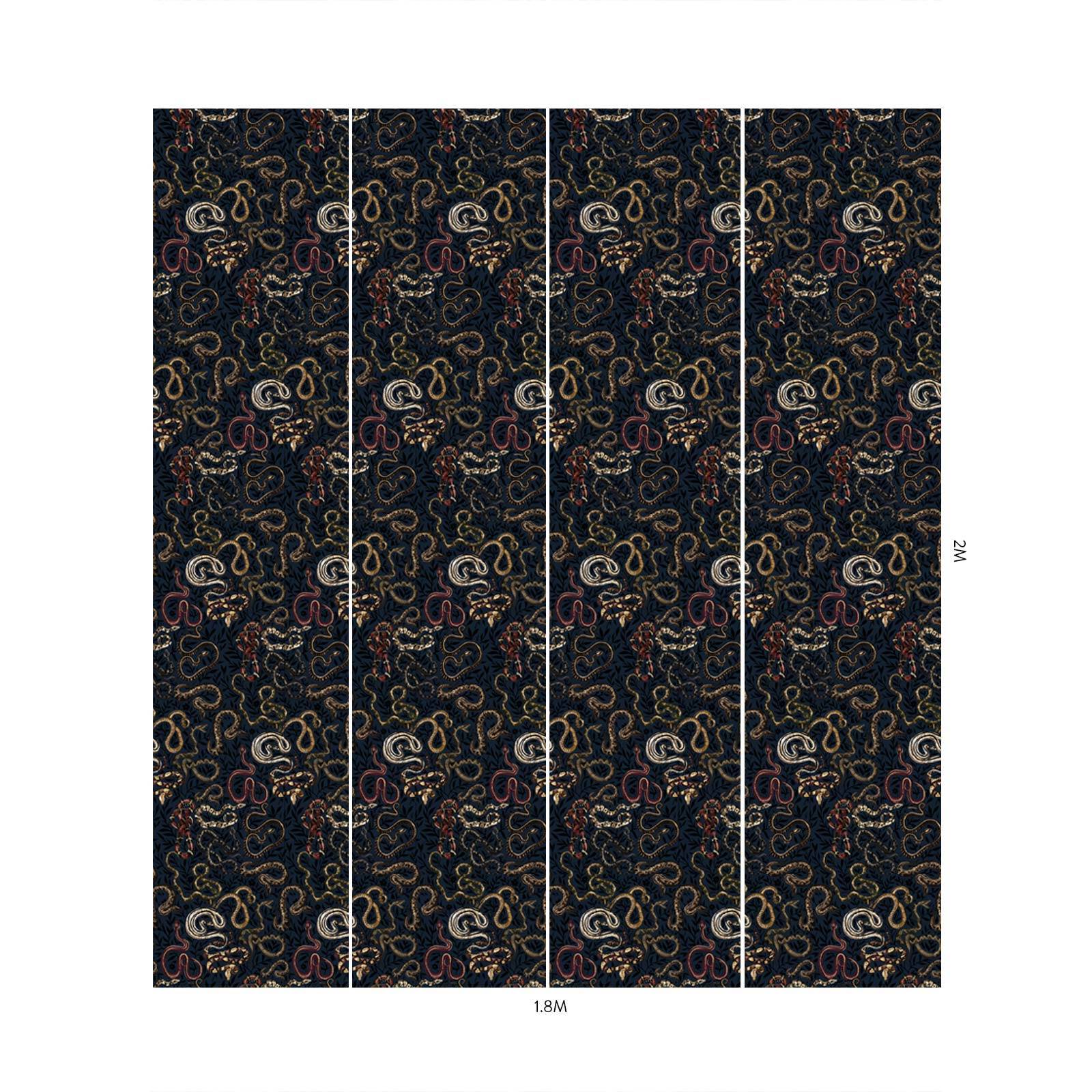 SNAKES AND ADDERS Wallpaper - Black - Image 4