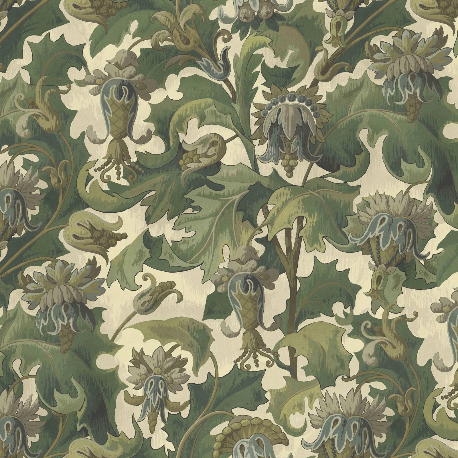 VESPERTINE Wallpaper - Ecru Sample