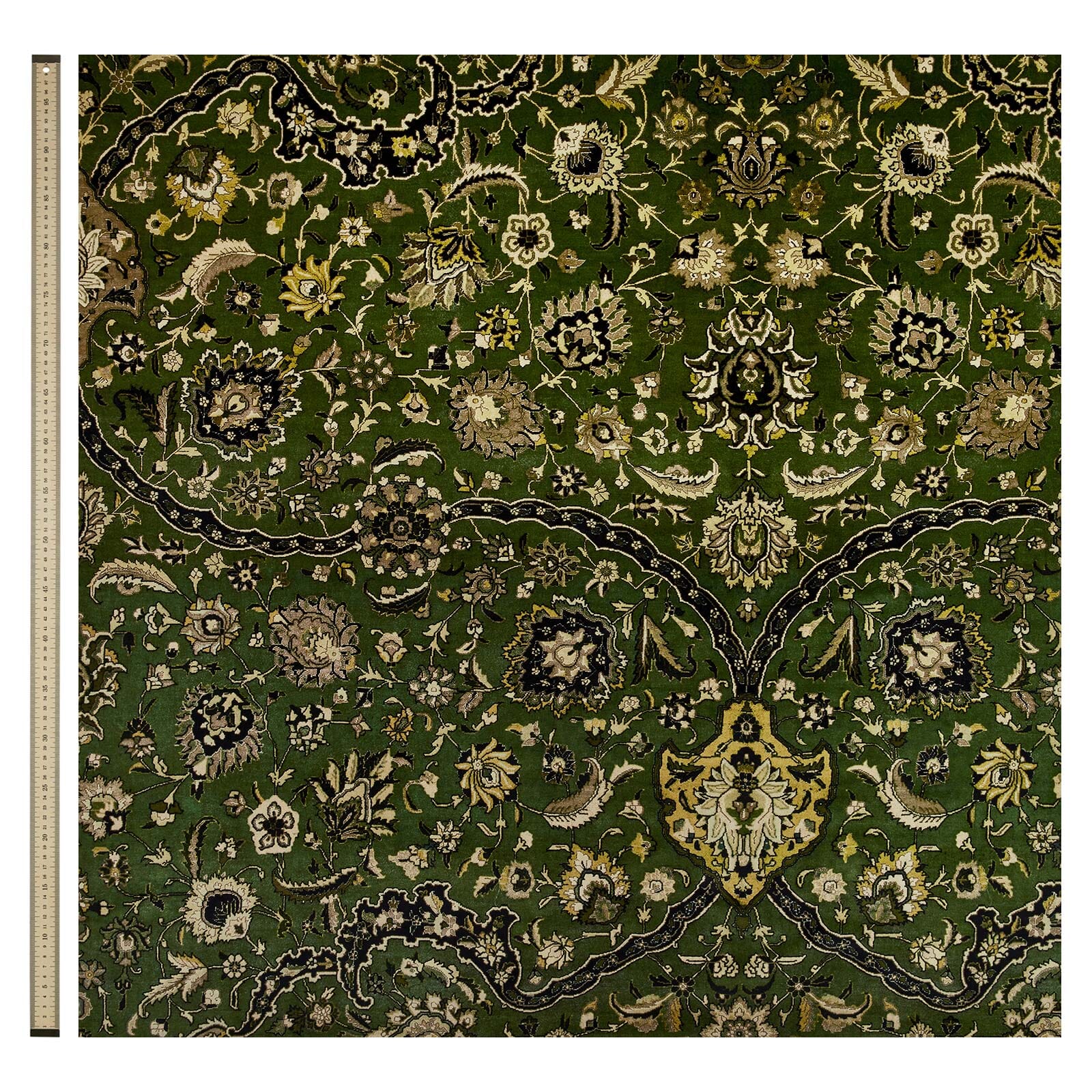 ZANJAN Velvet Curtain - Juniper Green - Image 4