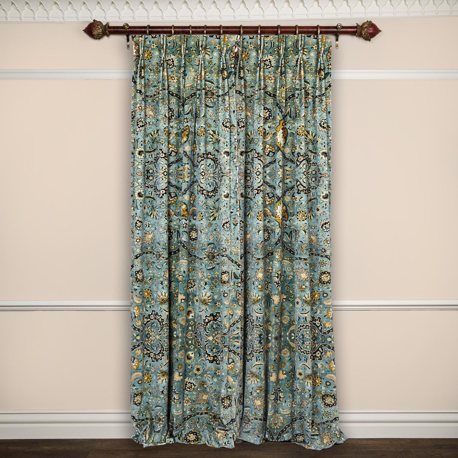 ZANJAN Velvet Curtain - Sapphire - Image 3